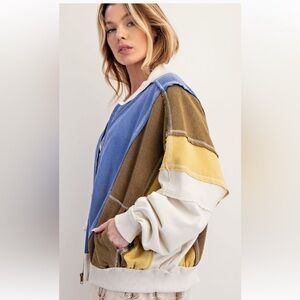Easel Multicolor Patchwork Jacket